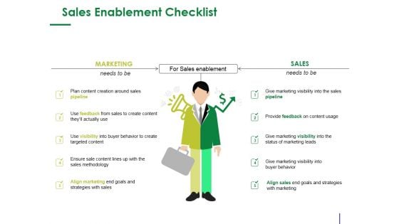 Sales Enablement Checklist Template 1 Ppt PowerPoint Presentation Outline Shapes
