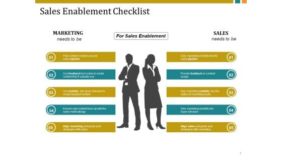 Sales Enablement Checklist Template 2 Ppt PowerPoint Presentation Show Graphics Design