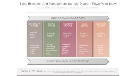 Sales Execution And Management Sample Diagram Powerpoint Show