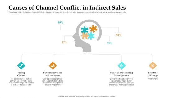 Sales Facilitation Partner Management Causes Of Channel Conflict In Indirect Sales Pictures PDF