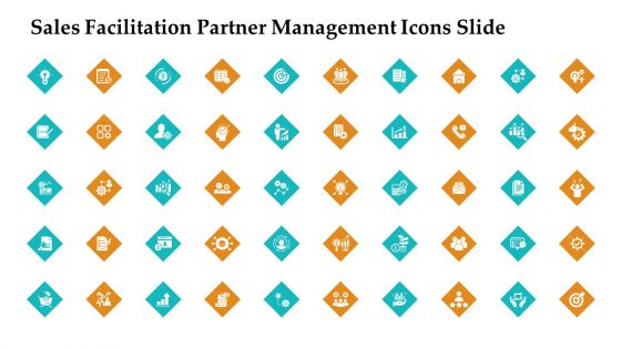 Sales Facilitation Partner Management Icons Slide Clipart PDF