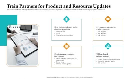 Sales Facilitation Partner Management Train Partners For Product And Resource Updates Demonstration PDF