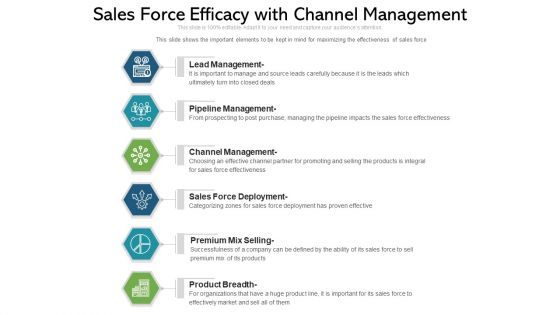 Sales Force Efficacy With Channel Management Ppt PowerPoint Presentation Gallery Objects PDF