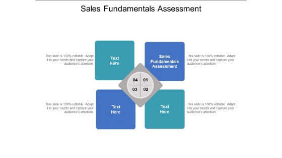 Sales Fundamentals Assessment Ppt PowerPoint Presentation Outline Demonstration Cpb Pdf