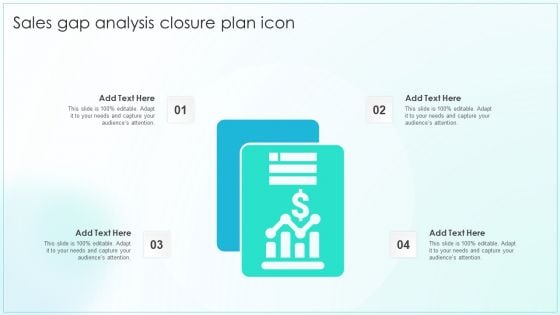 Sales Gap Analysis Closure Plan Icon Designs PDF