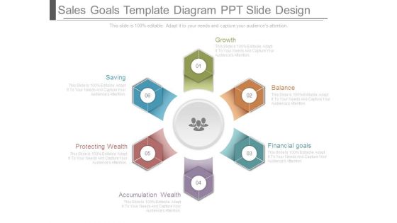 Sales Goals Template Diagram Ppt Slide Design