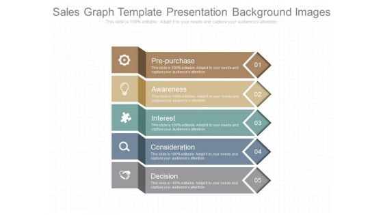 Sales Graph Template Presentation Background Images