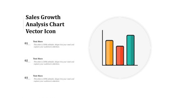 Sales Growth Analysis Chart Vector Icon Ppt Powerpoint Presentation Portfolio Inspiration Pdf