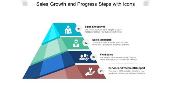 Sales Growth And Progress Steps With Icons Ppt PowerPoint Presentation Inspiration Templates