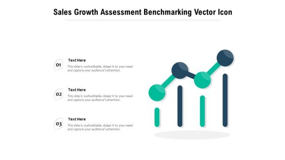 Sales Growth Assessment Benchmarking Vector Icon Ppt PowerPoint Presentation Gallery Information PDF