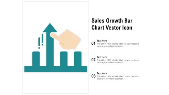 Sales Growth Bar Chart Vector Icon Ppt PowerPoint Presentation Infographics Layout