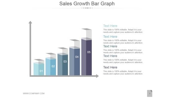 Sales Growth Bar Graph Ppt PowerPoint Presentation Background Image