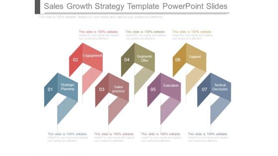 Sales Growth Strategy Template Powerpoint Slides