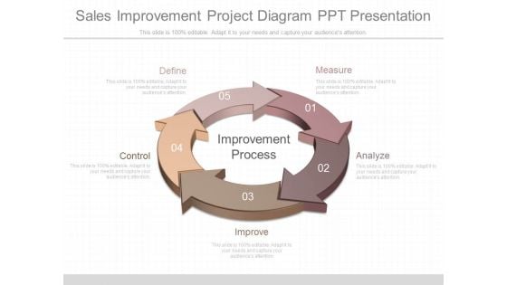 Sales Improvement Project Diagram Ppt Presentation