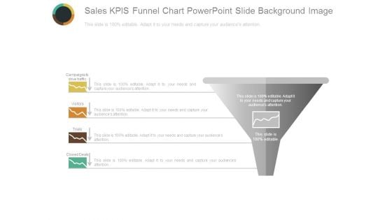 Sales Kpis Funnel Chart Powerpoint Slide Background Image