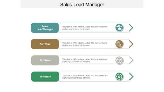 Sales Lead Manager Ppt PowerPoint Presentation Outline Smartart Cpb