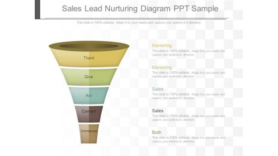 Sales Lead Nurturing Diagram Ppt Sample
