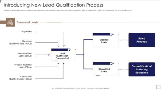 Sales Lead Qualification Procedure And Parameter Introducing New Lead Qualification Process Portrait PDF