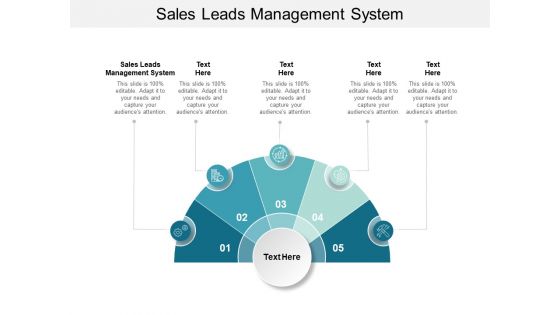 Sales Leads Management System Ppt PowerPoint Presentation Inspiration Designs Cpb