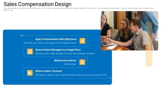 Sales Management Advisory Service Sales Compensation Design Ppt Show Template PDF