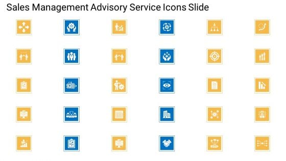 Sales Management Advisory Service Sales Management Advisory Service Icons Slide Professional PDF