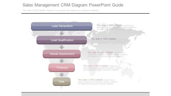 Sales Management Crm Diagram Powerpoint Guide