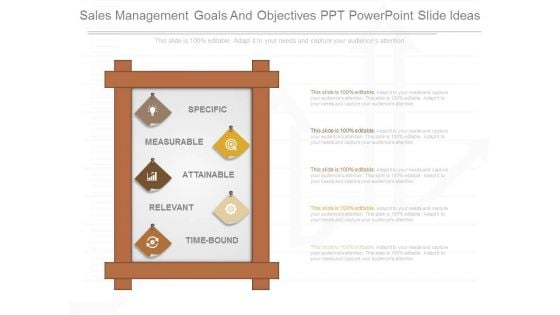 Sales Management Goals And Objectives Ppt Powerpoint Slide Ideas