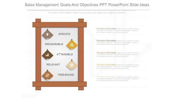 Sales Management Goals And Objectives Ppt Powerpoint Slide Ideas