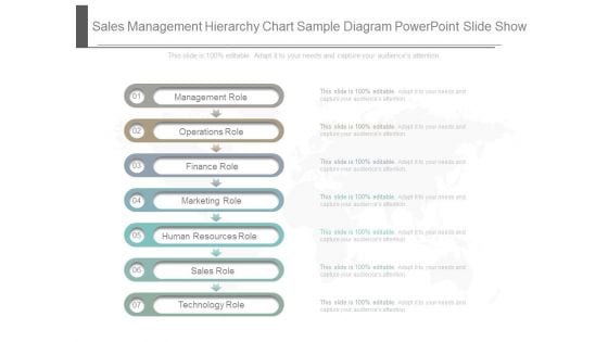 Sales Management Hierarchy Chart Sample Diagram Powerpoint Slide Show