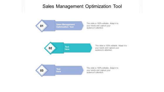 Sales Management Optimization Tool Ppt PowerPoint Presentation Pictures Sample Cpb Pdf