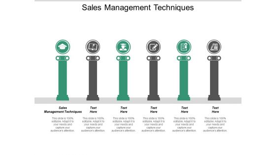 Sales Management Techniques Ppt PowerPoint Presentation Icon Mockup Cpb