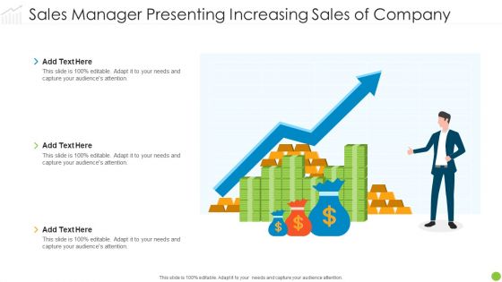 Sales Manager Presenting Increasing Sales Of Company Download PDF