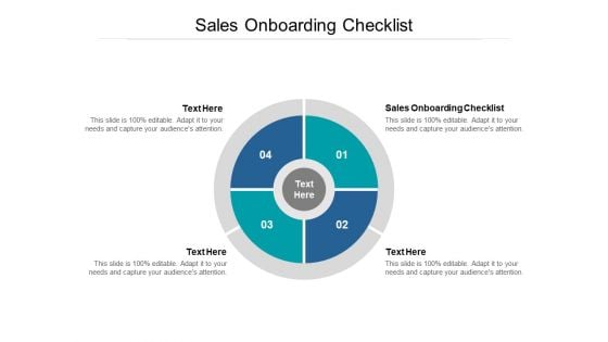 Sales Onboarding Checklist Ppt PowerPoint Presentation Infographics Designs Download Cpb