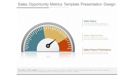 Sales Opportunity Metrics Template Presentation Design