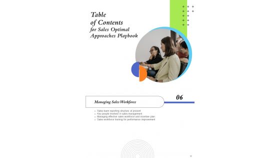 Sales Optimal Approaches Playbook Template