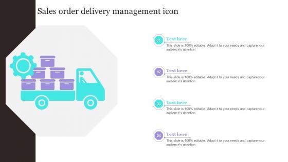 Sales Order Delivery Management Icon Portrait PDF