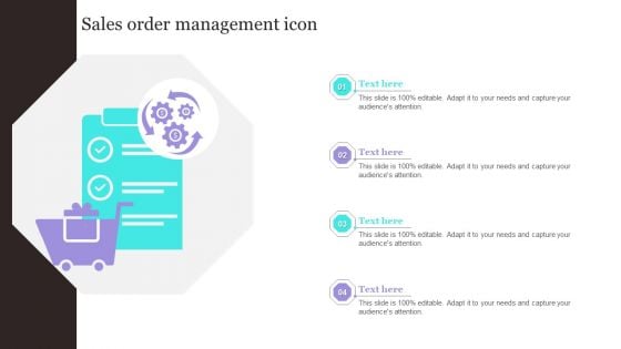 Sales Order Management Icon Formats PDF