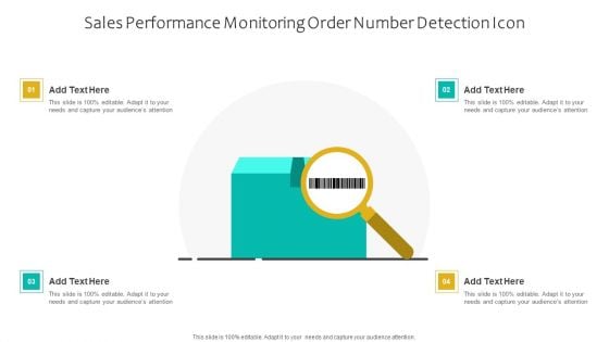 Sales Performance Monitoring Order Number Detection Icon Ppt Summary Rules PDF