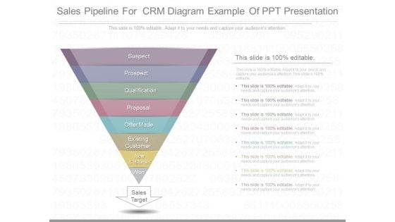 Sales Pipeline For Crm Diagram Example Of Ppt Presentation