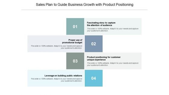 Sales Plan To Guide Business Growth With Product Positioning Ppt PowerPoint Presentation Icon Master Slide