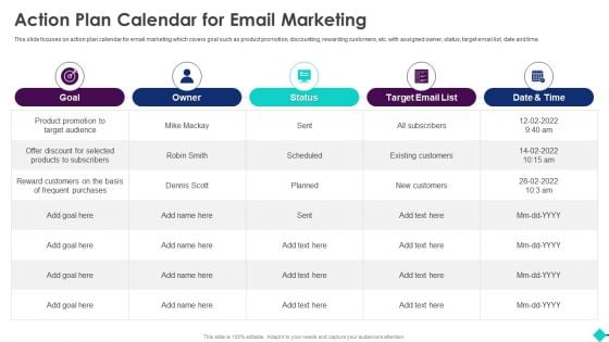 Sales Process Automation For Revenue Growth Action Plan Calendar For Email Marketing Inspiration PDF Sales Process Automation For Revenue Growth Action Plan Calendar For Email Marketing Inspiration PDF