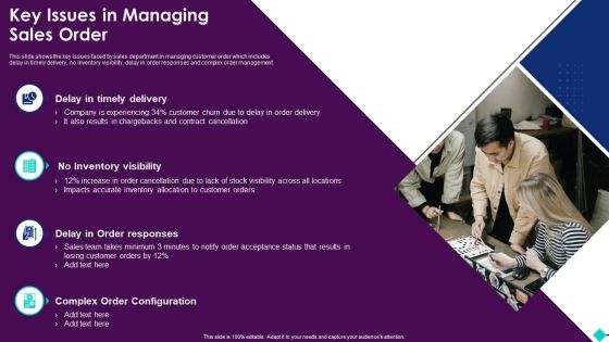 Sales Process Automation For Revenue Growth Key Issues In Managing Sales Order Summary PDF Sales Process Automation For Revenue Growth Key Issues In Managing Sales Order Summary PDF