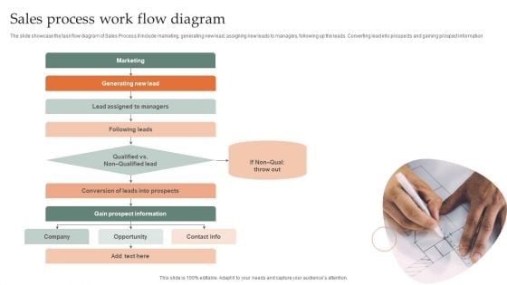 Sales Process Work Flow Diagram Template PDF