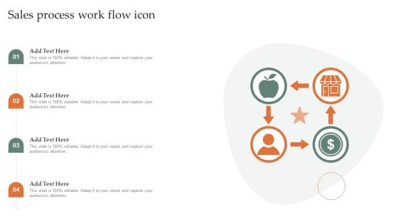 Sales Process Work Flow Icon Structure PDF