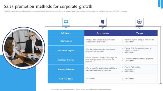 Sales Promotion Methods For Corporate Growth Download PDF