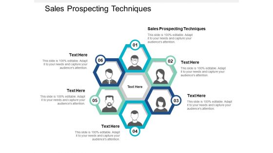 Sales Prospecting Techniques Ppt PowerPoint Presentation Infographic Template File Formats Cpb