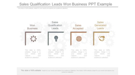 Sales Qualification Leads Won Business Ppt Example