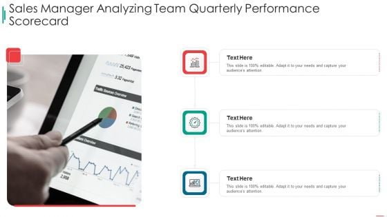 Sales Rep Scorecard Sales Manager Analyzing Team Quarterly Performance Structure PDF