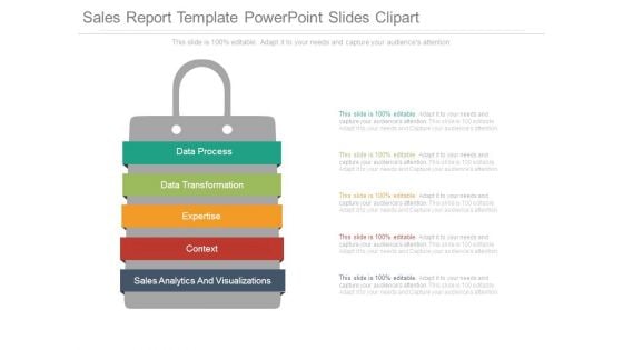 Sales Report Template Powerpoint Slides Clipart