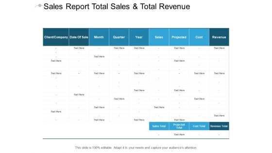 Sales Report Total Sales And Total Revenue Ppt PowerPoint Presentation Pictures Templates Sales Report Total Sales And Total Revenue Ppt PowerPoint Presentation Pictures Templates